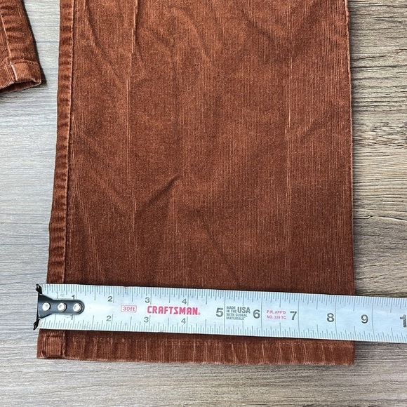 Tribal Women’s 5 Pocket Stretch Corduroy Rust Brown, size 8 - Picture 7 of 9